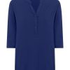 Magliette E T-Shirt | Ragno Maglietta A Manica 3/4 In Viscosa Summer - Blueberry