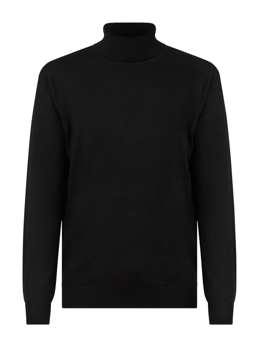 Dolcevita | Ragno Pull In Filato Sport Wool - Nero