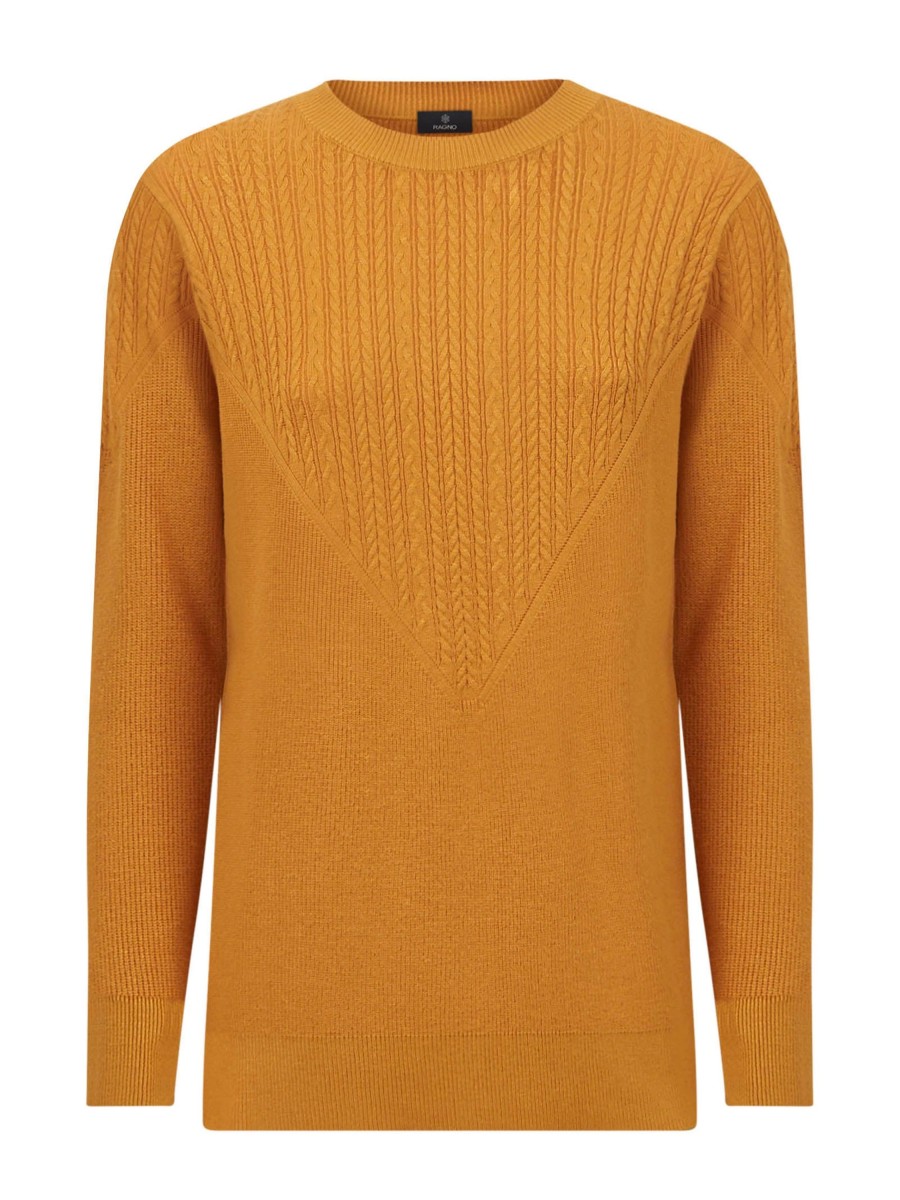 Pullover | Ragno Maglia Girocollo In Filato Winter Basic - Narcissus