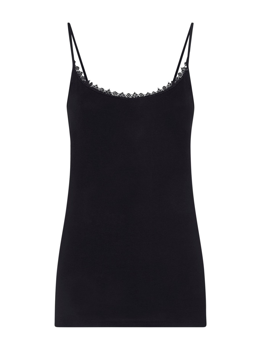 Top E Magliette | Ragno 100% Cotone - Top In Cotone - Nero