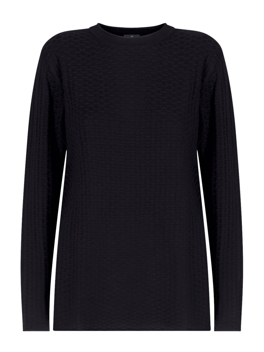 Pullover | Ragno Maglia Girocollo In Filato Winter Basic - Nero