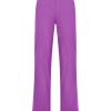 Pantaloni A Gamba Dritta | Ragno Pantalone Dritto Con Tasche In Satin Power - Dewberry