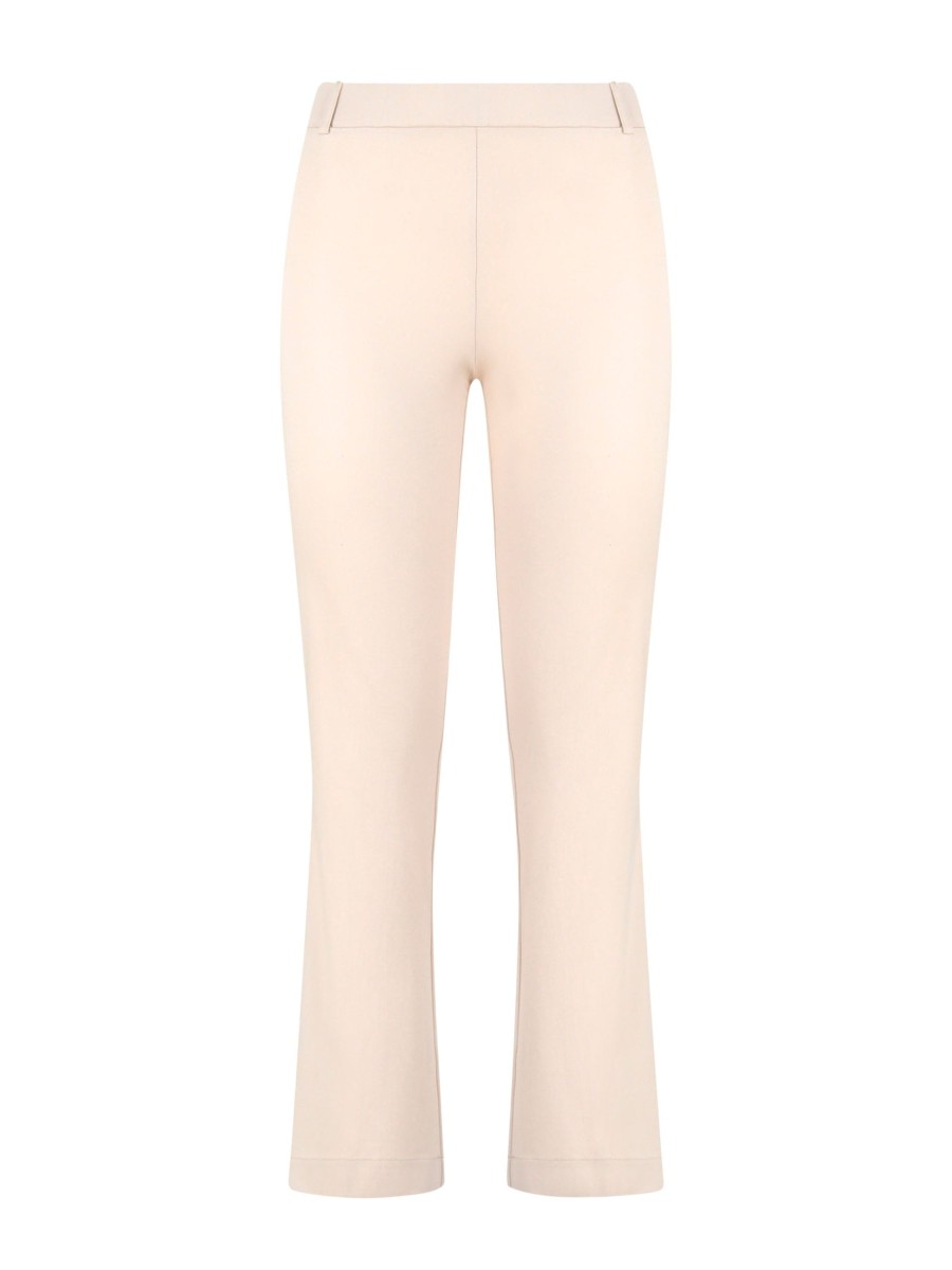 Pantaloni Flare | Ragno Pantalone Flare In Satin Power - Champignon