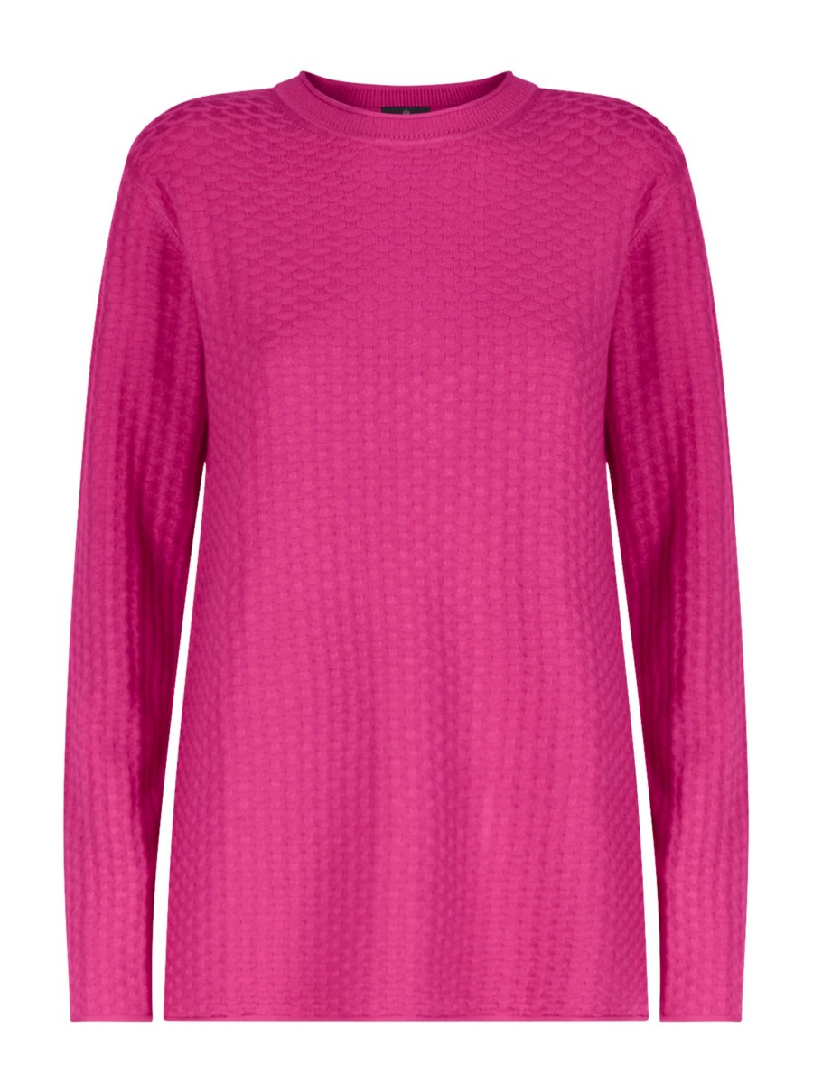 Pullover | Ragno Maglia Girocollo In Filato Winter Basic - Fuchsia Purple