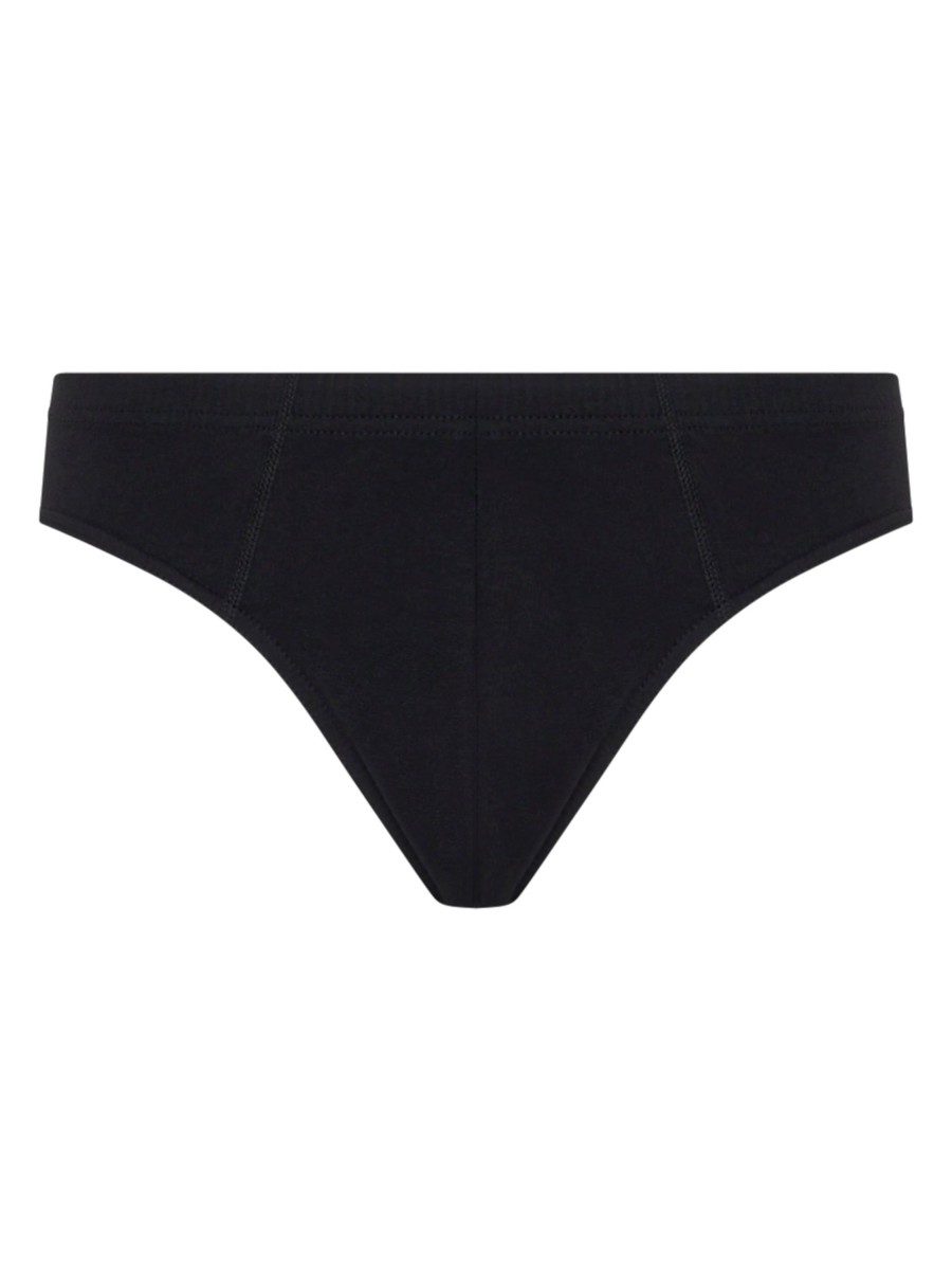 Slip | Ragno Compact - Slip Midi In Cotone Elasticizzato - Nero Tripack