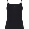 Top E Magliette | Ragno Invisible - Top In Microfibra Cotone Elasticizzato - Nero