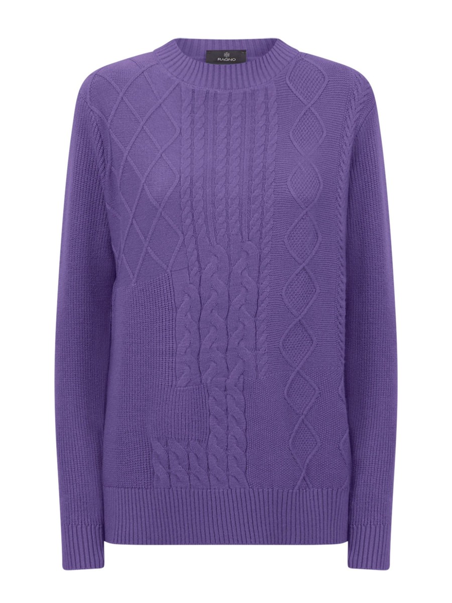 Pullover | Ragno Maglia Girocollo In Filato Super Soft - Passion Flower