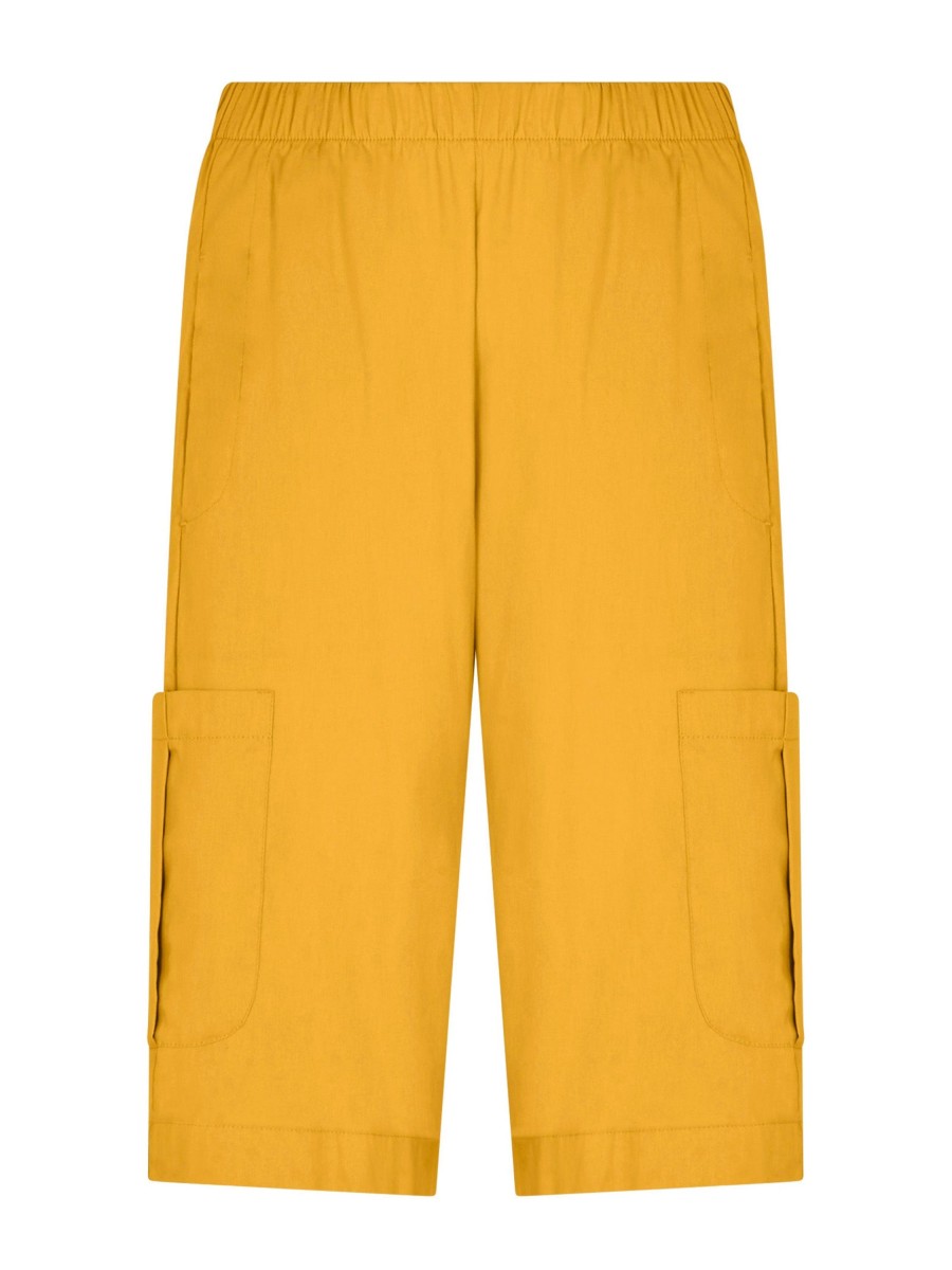 Pantaloni Cargo | Ragno Pantalone Corto Cargo In Super Fresh - Golden Spice