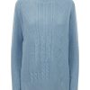 Pullover | Ragno Maglia Girocollo In Filato Super Soft - Ashley Blue