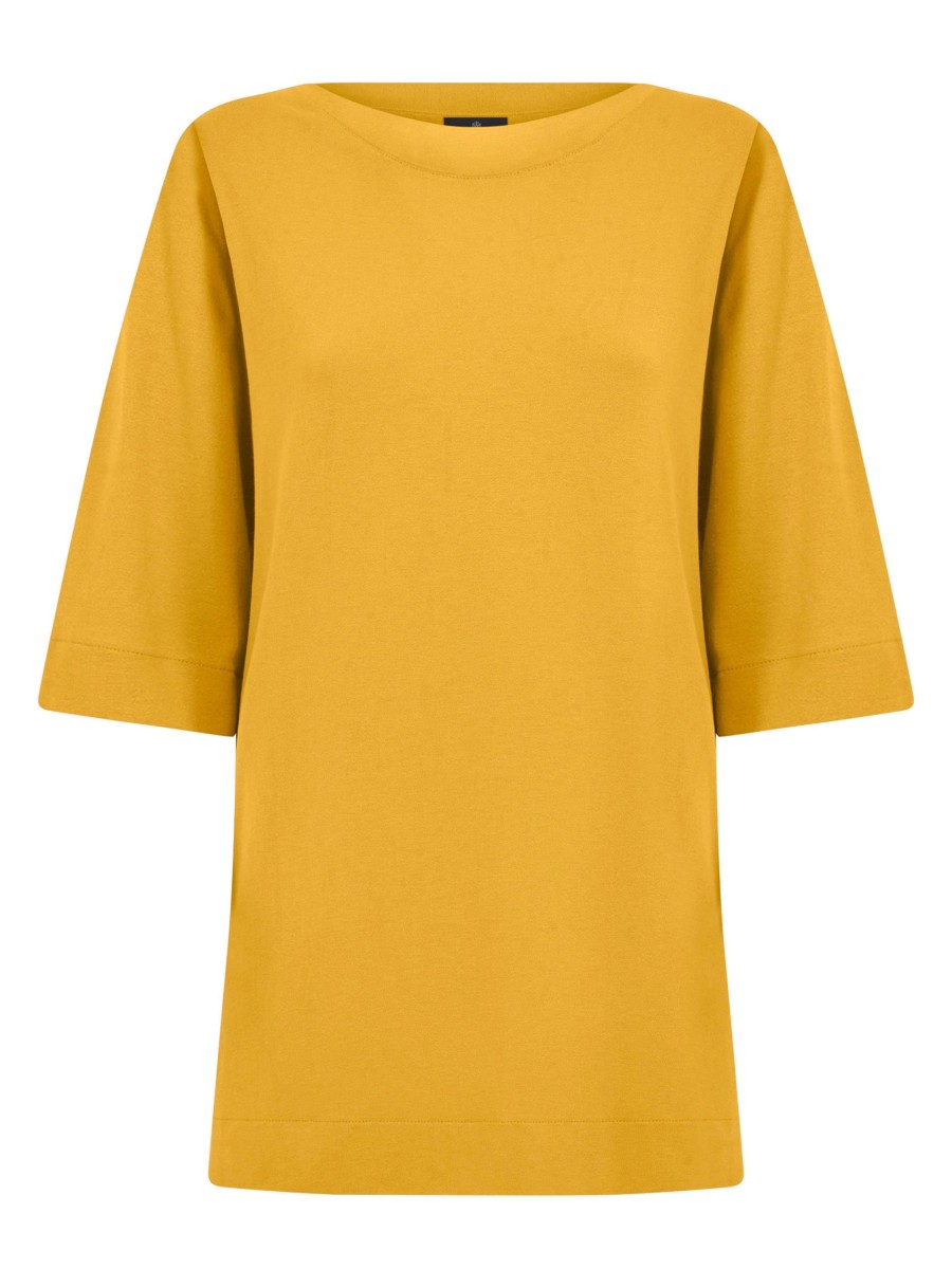 Maglie E Felpe | Ragno Maglia Con Manica 3/4 In Jersey Di Viscosa Crepe - Golden Spice