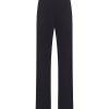 Pantaloni | Ragno Pantalone A Palazzo In Crepe Satin - Nero