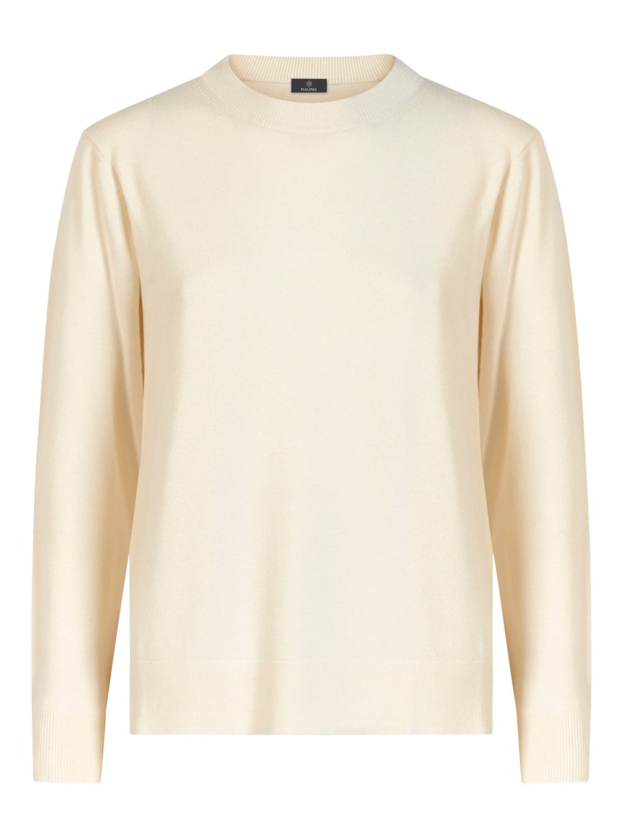 Pullover | Ragno Maglia Girocollo In Filato Winter Basic - Avorio