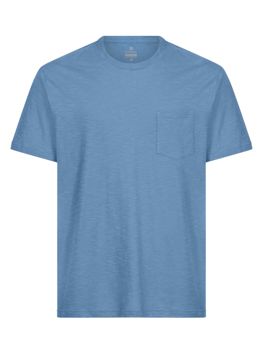 T-Shirt | Ragno T-Shirt Girocollo In Jersey Di Cotone - Coronet Blue