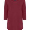 Magliette E T-Shirt | Ragno Maglietta Girocollo In Viscosa Summer - Tibetan Red