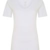 Top E Magliette | Ragno Caldo Cotone - Maglietta In Caldo Cotone Felpato - White