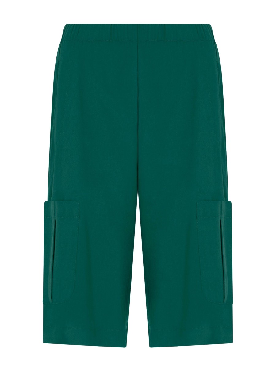 Bermuda | Ragno Pantalone Corto Cargo In Super Fresh - Aventurine