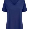 Magliette E T-Shirt | Ragno Maglietta Con Scollo A V In Ultralight - Blueberry