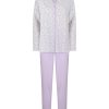 Pigiami | Ragno Pigiama Aperto In Jersey Di Cotone - Fant. Purple Heather