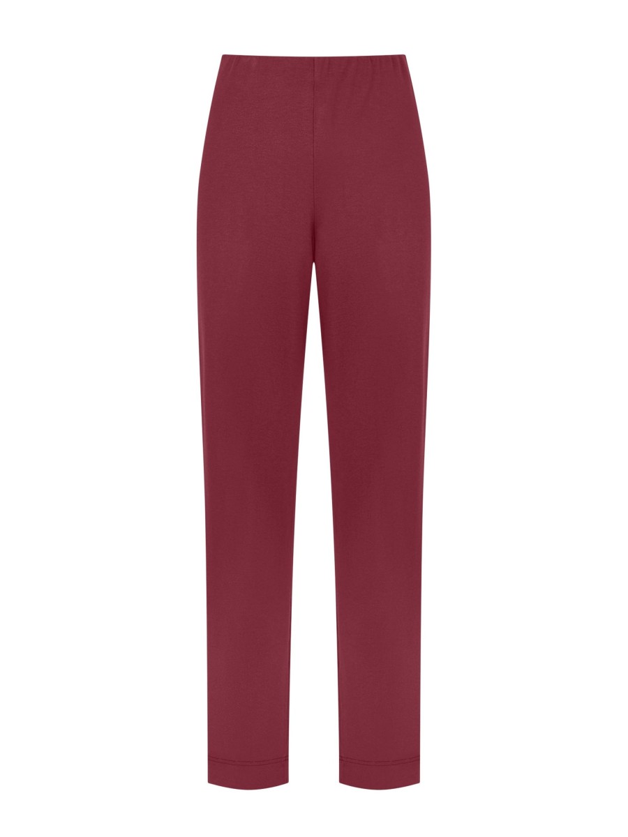 Pantaloni | Ragno Pantalone In Jersey Di Viscosa Crepe - Tibetan Red