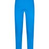 Pantaloni Capri | Ragno Pantalone A Sigaretta In Satin Power - Ibiza Blue