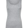 Top E Magliette | Ragno Thermo Cotton - Canottiera A Spalla Larga In Caldo Cotone - Argento Mel.