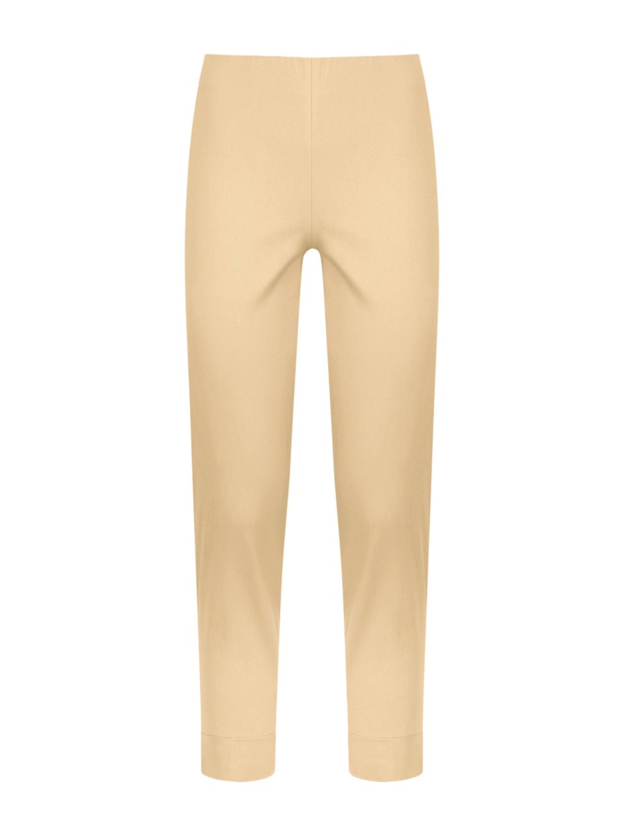 Pantaloni Capri | Ragno Pantalone A Sigaretta In Satin Power - Irish Cream