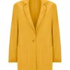 Tailleur Giacca E Pantaloni | Ragno Blazer Destrutturato In Compact Light - Golden Spice