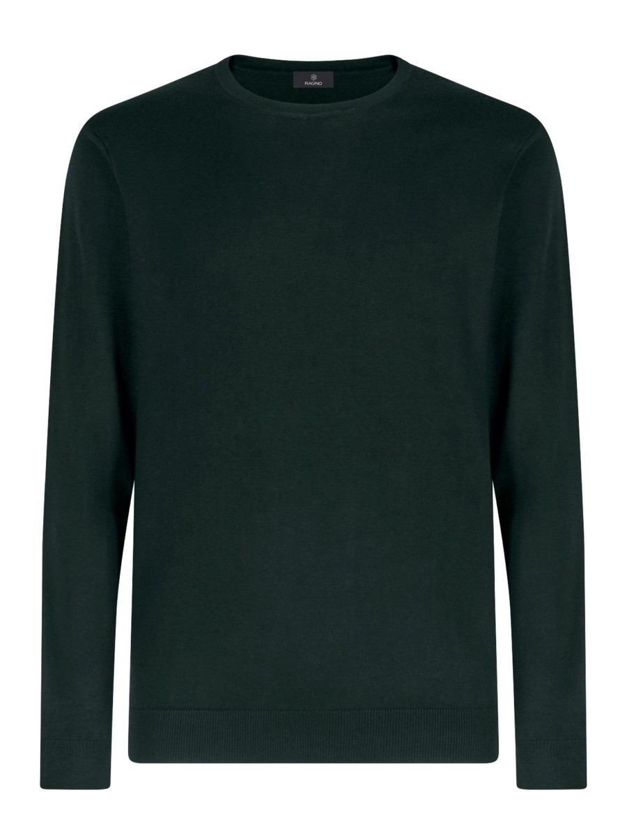 Pullover | Ragno Pull Girocollo In Filato Winter Basic - Scarab