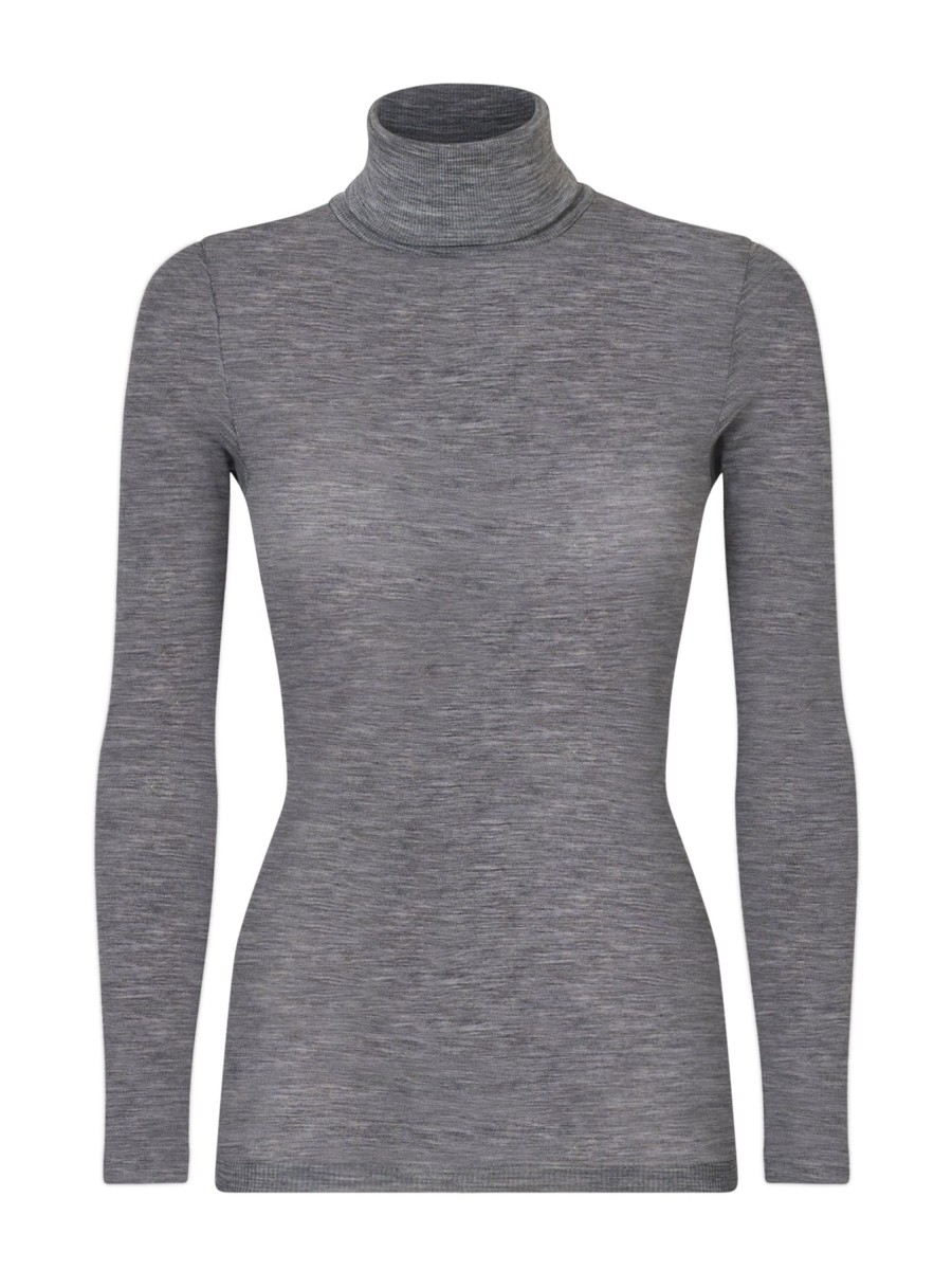 Top E Magliette | Ragno Wonderwool - Dolcevita In Costina Di Lana Ultrafine - Vapore Mel.