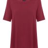 Maglie E Felpe | Ragno Maglietta Con Manica 3/4 In Jersey Di Viscosa Crepe - Tibetan Red