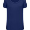 Magliette E T-Shirt | Ragno Maglietta A Manica Corta In Viscosa Summer - Blueberry