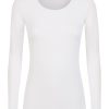 Maglie Sottogiacca | Ragno Maglietta Girocollo In Eco Viscosa - Bianco