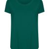 Magliette E T-Shirt | Ragno Maglietta A Manica Corta In Viscosa Summer - Aventurine