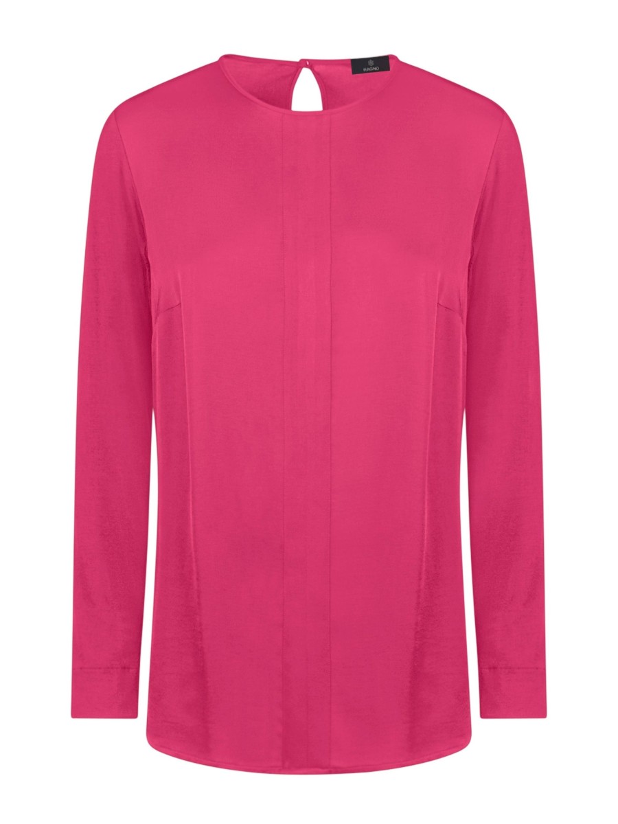 Bluse | Ragno Blusa Girocollo In Misto Viscosa - Fuchsia Purple