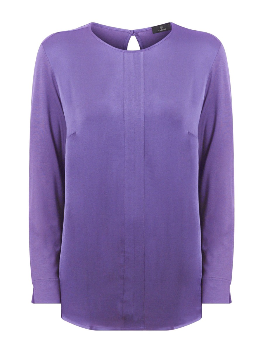 Bluse | Ragno Blusa Girocollo In Misto Viscosa - Passion Flower