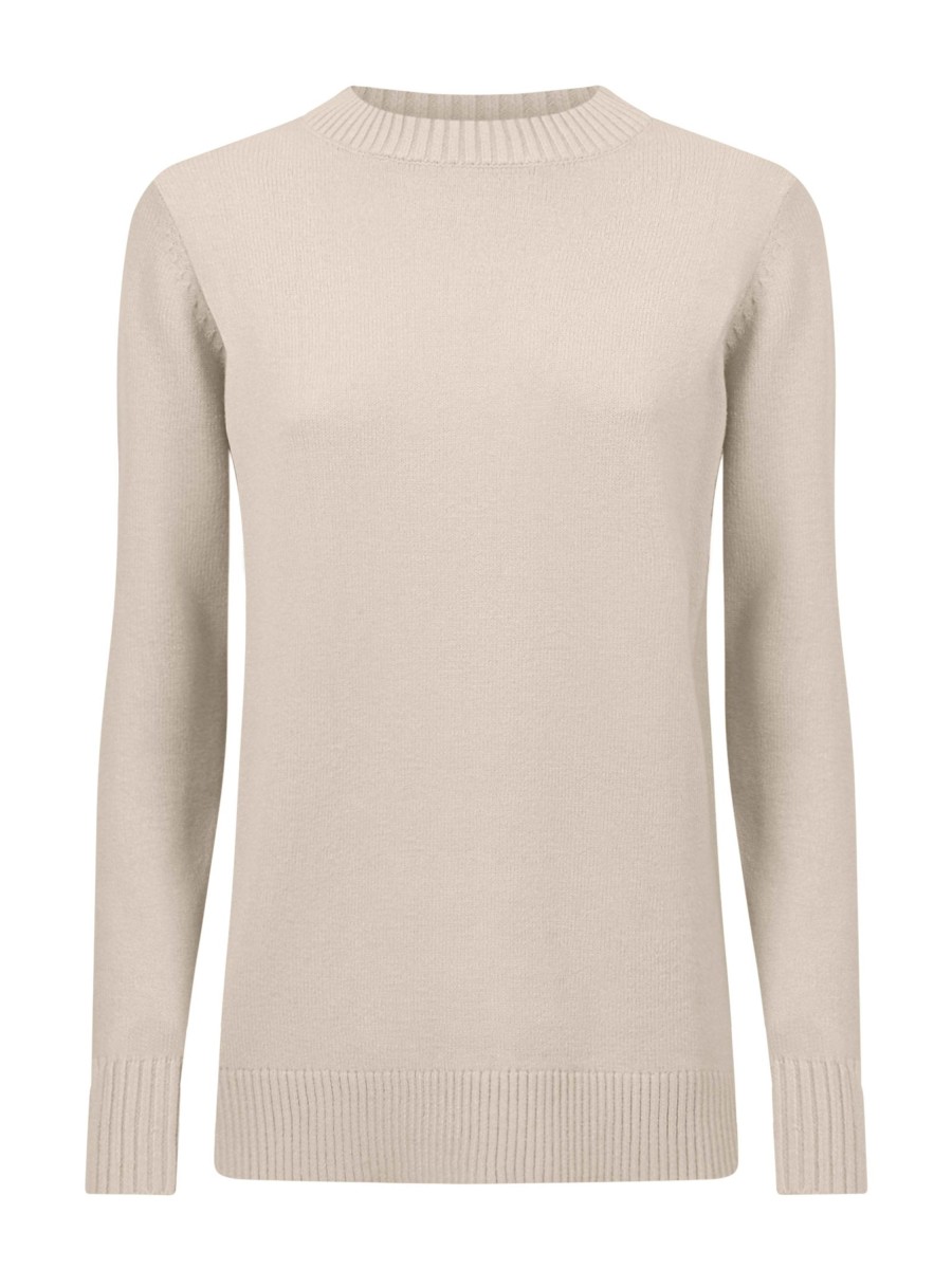 Pullover | Ragno Maglia Girocollo In Ecoviscosa - Champignon