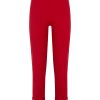 Pantaloni A Gamba Dritta | Ragno Pantalone Slim Dritto In Compact Light - Salsa