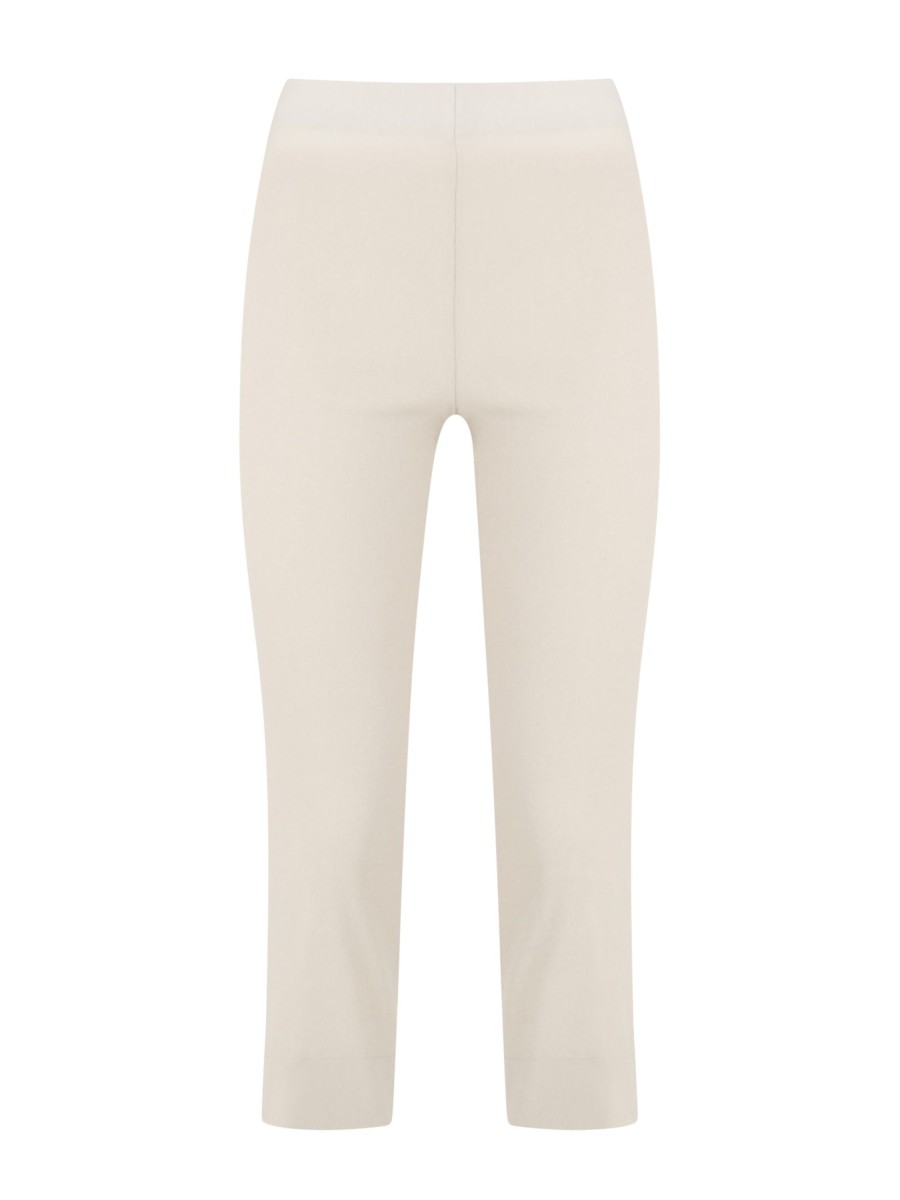 Pantaloni Cropped | Ragno Pantalone Pinocchietto In Super Fresh - Champignon