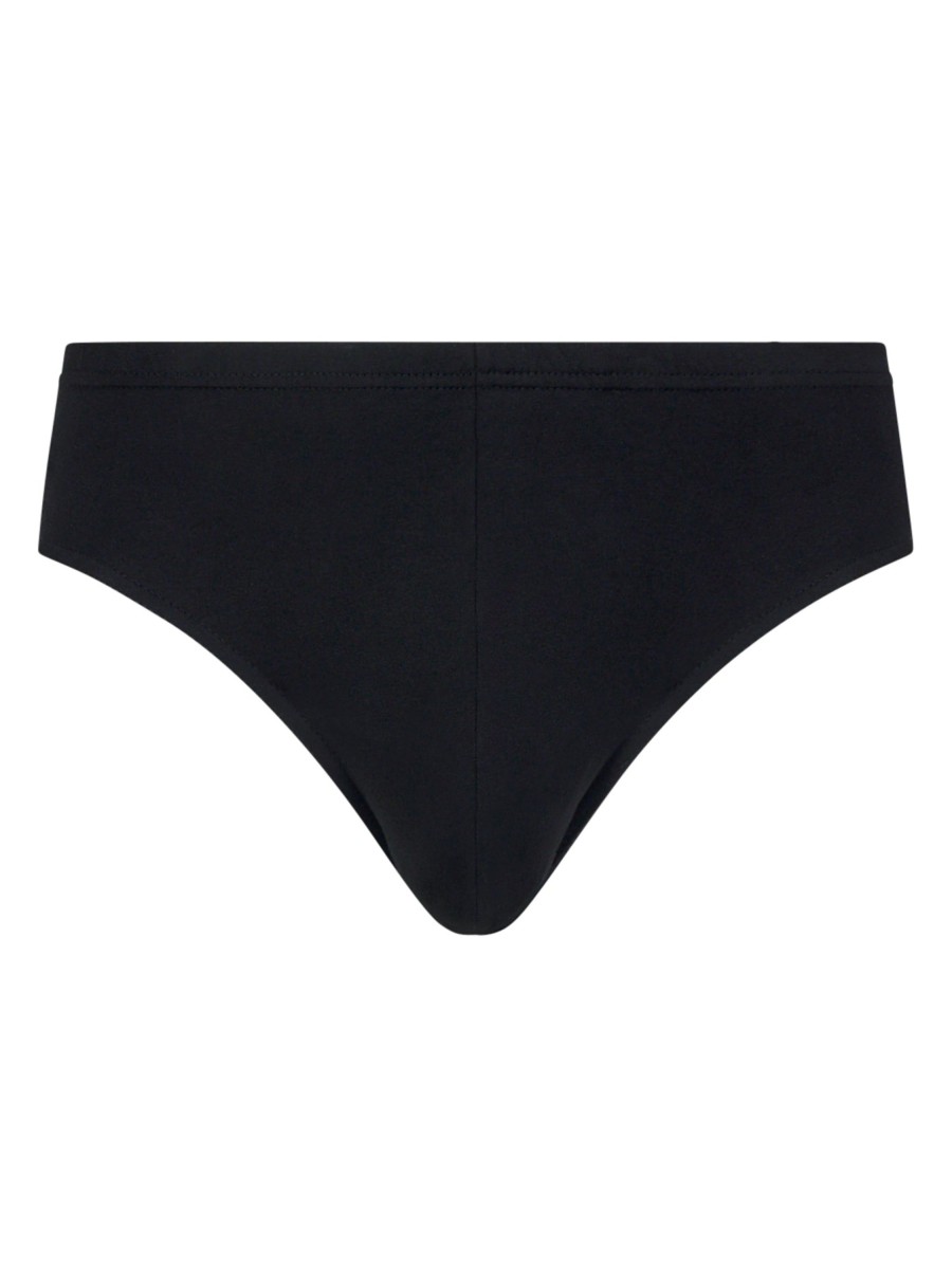 Slip | Ragno 100% Cotton - Slip Alto In Cotone - Nero Bipack