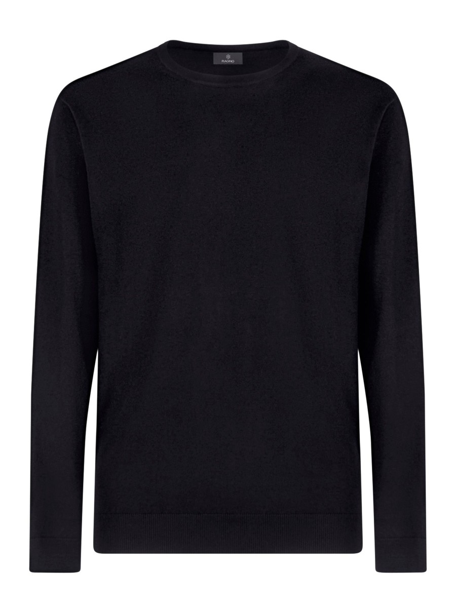 Pullover | Ragno Pull Girocollo In Filato Winter Basic - Nero