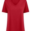 Magliette E T-Shirt | Ragno Maglietta Con Scollo A V In Ultralight - Salsa