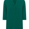 Magliette E T-Shirt | Ragno Maglietta A Manica 3/4 In Viscosa Summer - Aventurine