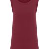 Top E Canotte | Ragno Top In Viscosa Summer - Tibetan Red