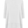 Magliette E T-Shirt | Ragno Maglietta Con Manica 3/4 In Viscosa Summer - Bianco