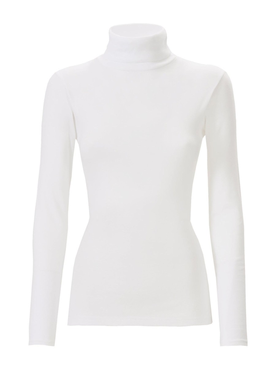 Maglie Sottogiacca | Ragno Dolcevita In Eco Cotton - Bianco