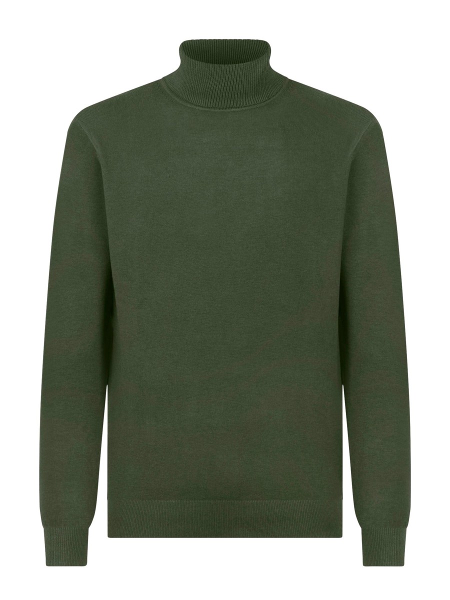 Dolcevita | Ragno Pull In Filato Sport Wool - Army