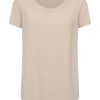 Magliette E T-Shirt | Ragno Maglietta A Manica Corta In Viscosa Summer - Champignon