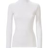 Maglie Sottogiacca | Ragno Maglietta Collo Alto In Eco Cotton - Bianco