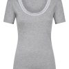 Top E Magliette | Ragno Thermo Cotton -Maglietta Girocollo In Caldo Cotone - Argento Mel.