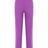 Pantaloni A Gamba Dritta | Ragno Pantalone Dritto Con Tasche Corto In Compact Light - Dewberry